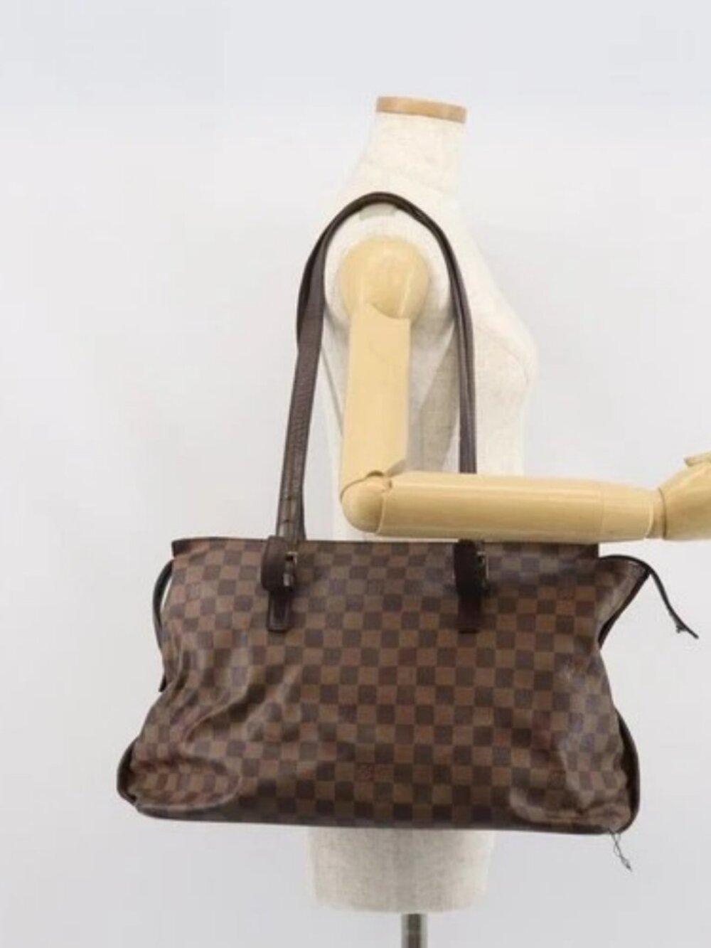 LOUIS VUITTON Damier Ebene Chelsea Tote Bag N51119 LV Auth ka1812 - Picture 14 of 16
